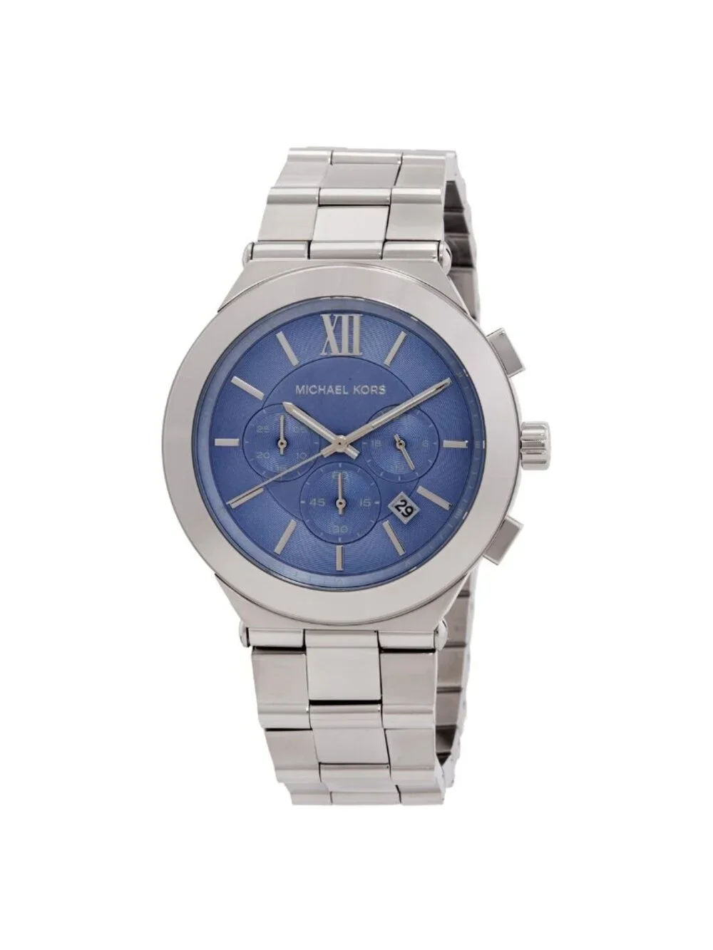 NWT Michael Kors Oversized Billie Chronograph Quartz Blue Dial Men's Watch